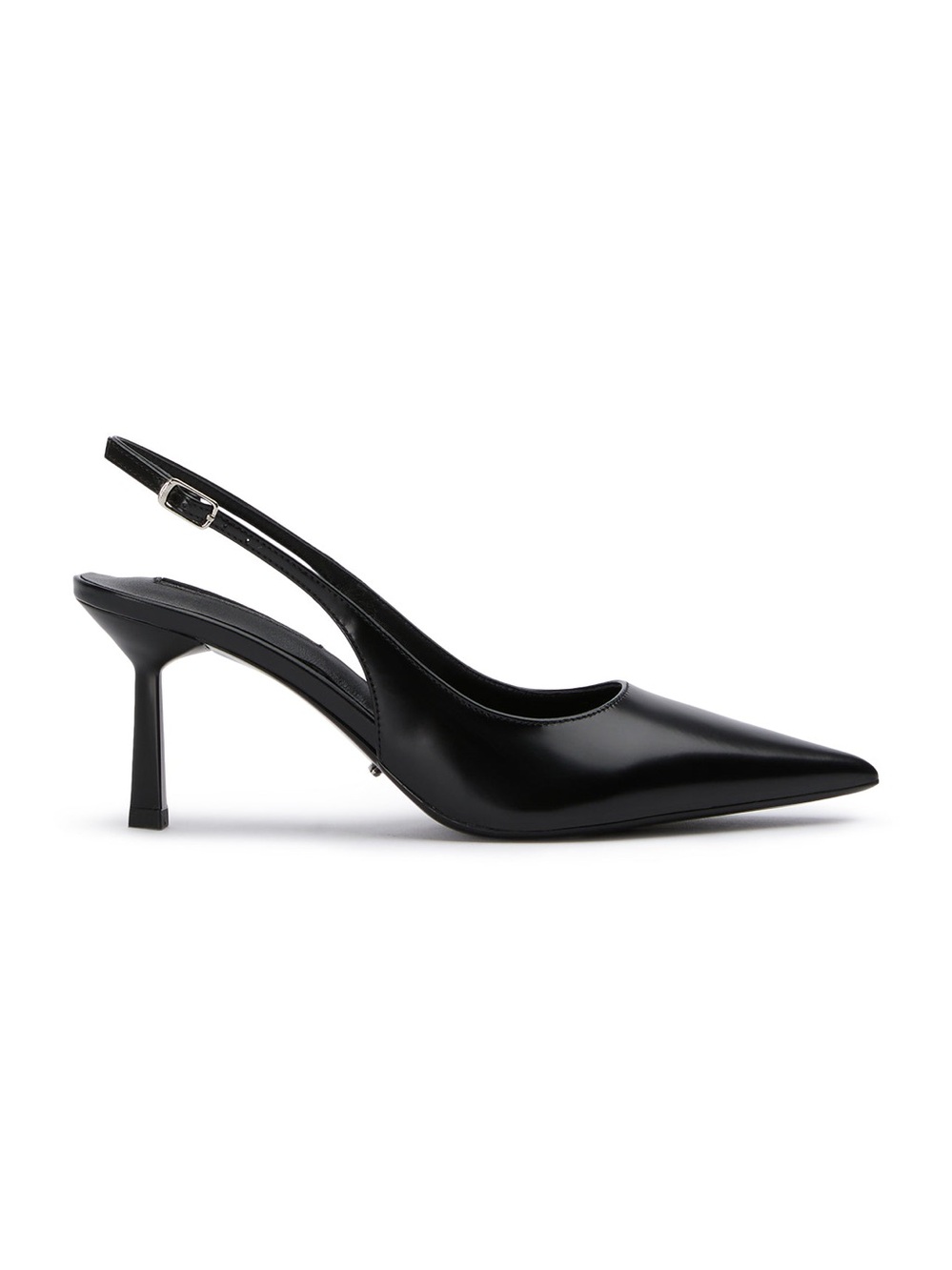 Baz Hi shine slingback Tony Bianco Black Women's Heels